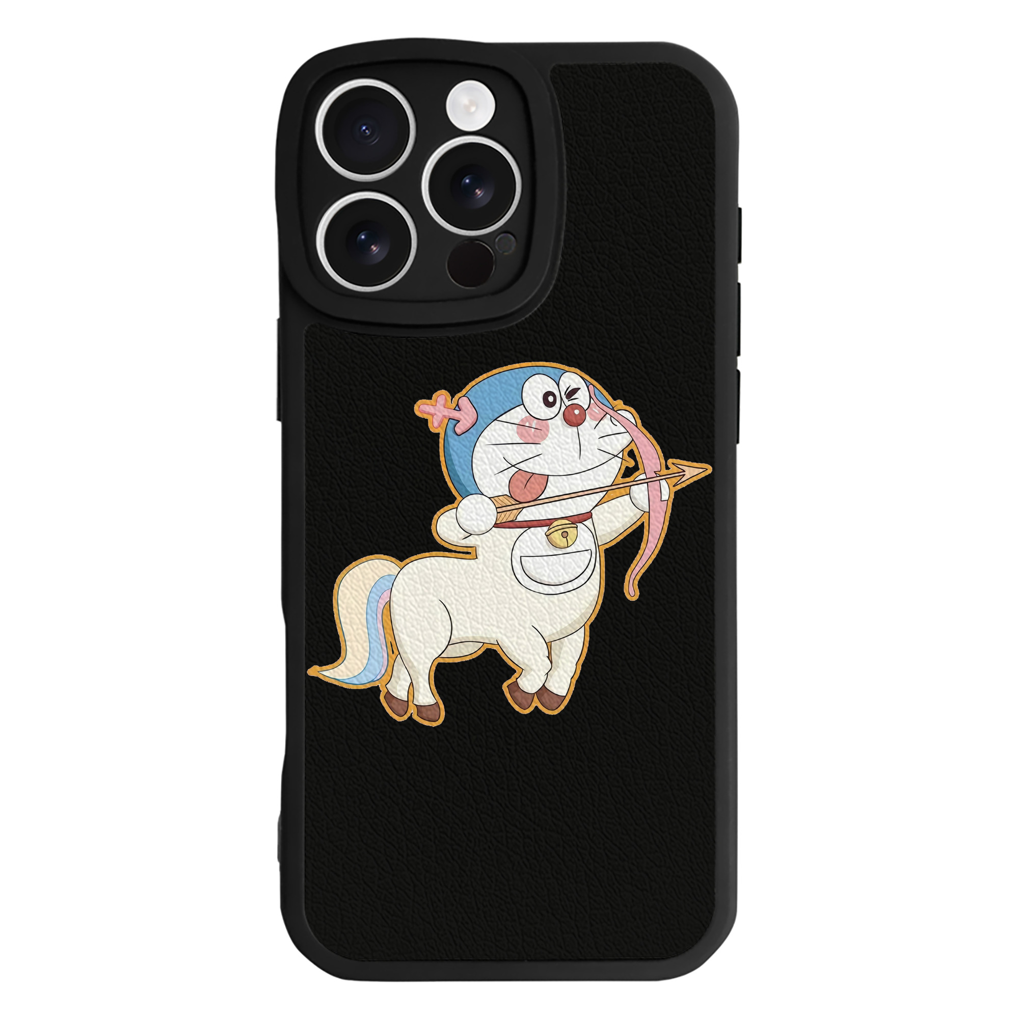 （画像用） ドラえもん Doraemon 【iPhone 16シリーズ対応】シリコンスマホケース（レザー調） 材質：シリコン